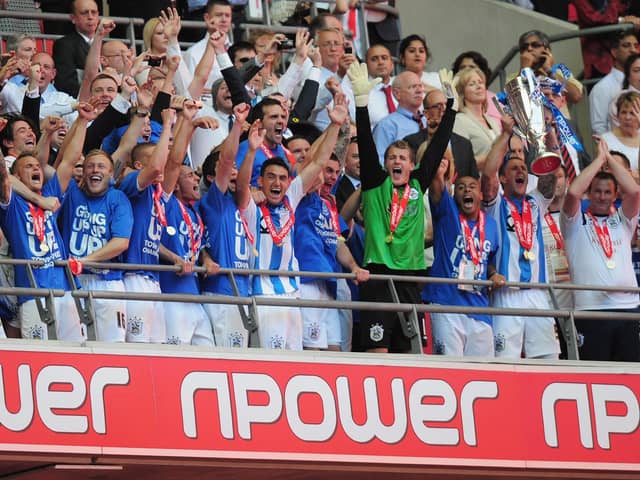 Ex-Blackpool defender Peter Clarke won the League One play-offs with Huddersfield Town