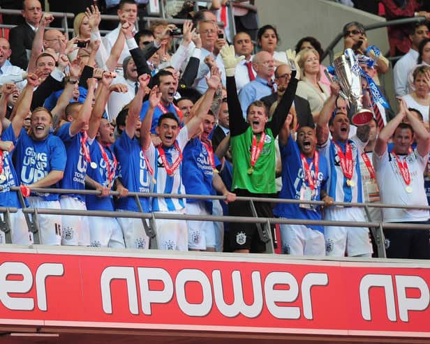 Ex-Blackpool defender Peter Clarke won the League One play-offs with Huddersfield Town