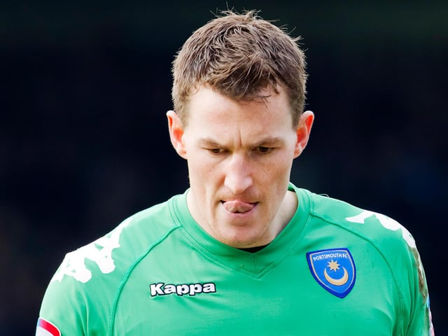 The ‘keeper played 123 times for Pompey in a 8-year stay at Fratton Park. he joined Leeds in the summer of 2012 along with a number of his other teams. He retired in 2016 and set up his own cafe in Camberley, but had to close it in 2020 due to Covid and helped out at the family hardware store. The 39-year-old is now a goalkeeping coach at Ascot United. (Picture: Barry Zee)