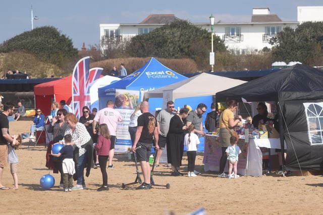 Hundreds of people turned out yesterday for the sunny sports extravaganza, organised by Global Beach Sports in conjunction with Fylde Council.