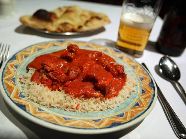 The price of chicken tikka masala is hitting Brits in the pocket.