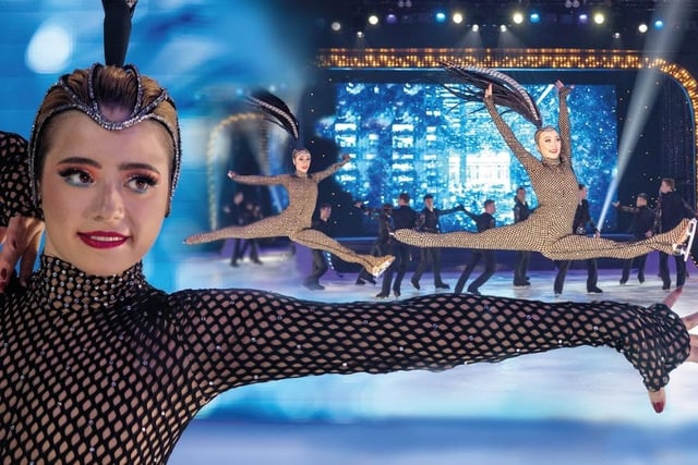 Incredible balletic figure staking routines in the new Hot Ice show