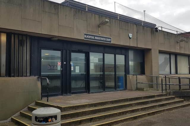 A man accused of threatening to crucify his wife appeared at Blackpool Magistrates' Court