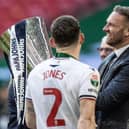 Bolton Wanderers' Ian Evatt gets a closer look at the Papa John’s Trophy

EFL Papa John's Trophy Final - Bolton Wanderers v Plymouth Argyle - Sunday 2nd April 2023 - Wembley Stadium - London