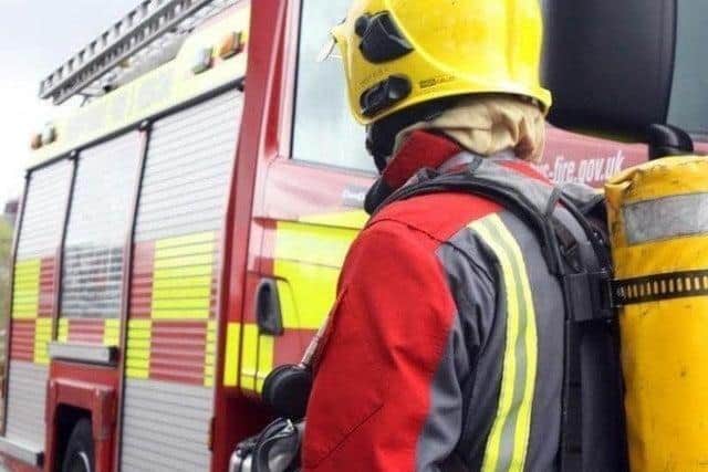 Firefighters tackled two fires at domestic properties in Thornton