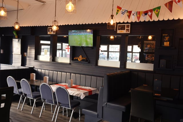 The bar is set up for the World Cup