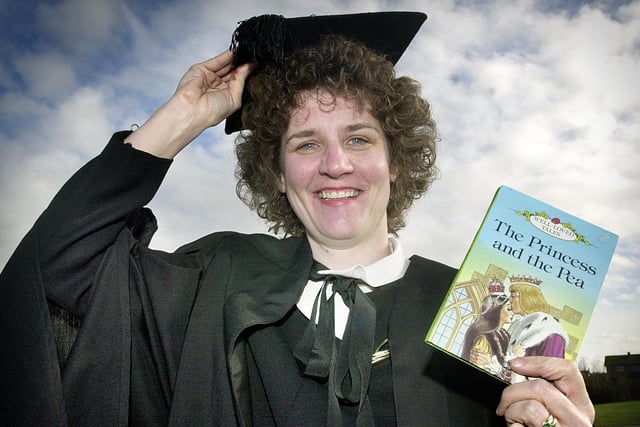 Youngsters at Bispham Endowed CE Primary School wore their silliest hats and brought favourite books to school as part of World Book Day. Head Jo Hirst gets into the spirit of the day with a mortar board and her favourite book, 'The Princess and the Pea', 2004
