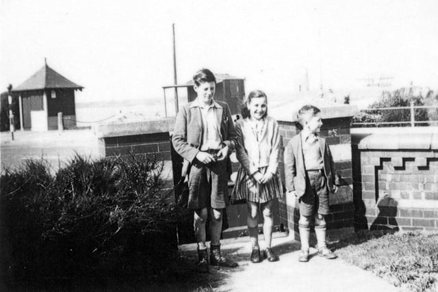 An old one and long before he became a star - this is actually John Lennon (far right) as a seven-year-old in Fleetwood. Looks like he was a bit camera shy as he has his picture taken with two of his cousins in 1947
