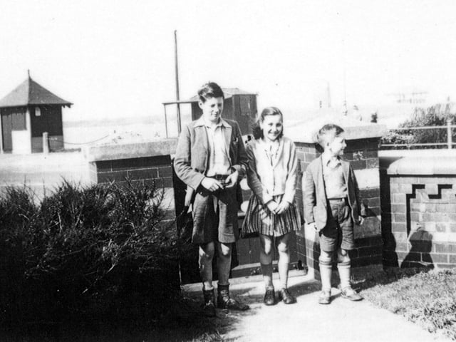 An old one and long before he became a star - this is actually John Lennon (far right) as a seven-year-old in Fleetwood. Looks like he was a bit camera shy as he has his picture taken with two of his cousins in 1947