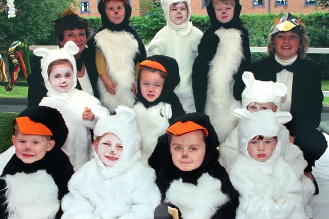 Children from  Lowther House Nursery School (Lytham) on their Animal Kingdom float, 1998