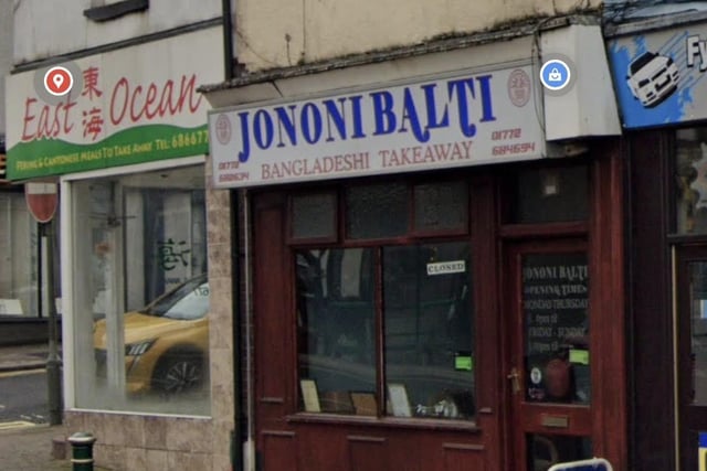 Rated 5: Jononi Balti at 91 Poulton Street, Kirkham; rated on September 14