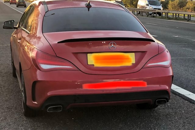 For the second time this month the driver of this Mercedes on the M61 provided a positive saliva test for cannabis 
The driver stated that being stopped again wasn’t fair.
They were arrested under section 5a and the car recovered.