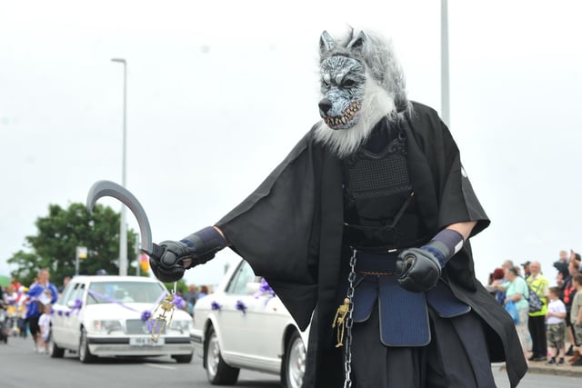 People lined the streets to watch the parade of floats and fancy dress at the Fleetwood Carnival 2022.