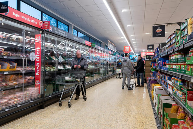 Customers were eager to heck out the new aisles in the recently refurbished Aldi in Poulton-le-Fylde. Photo: Kelvin Stuttard