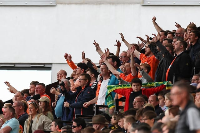 The Blackpool fans got to see their team sign off a challenging season with a win