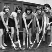 Five young hockey players from Morecambe High School who have been selected to play for the Lancashire schools team (from left): Rachel Anderton, Susan Bowness, Alison Glover, Sally Thompson, and Suzanne Briggs