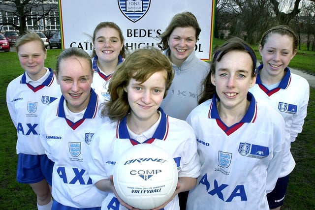 The St. Bede's RC School volleyball team got through to the finals of a major competition. Rachel Proctor, Hayley Salisbury, Alex Lomas, Jennie McKay, Heather McKendrick and Samantha Gresty