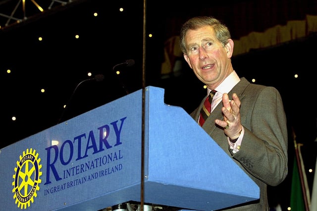 Speaking at the Rotary Conference in 2003