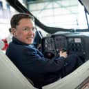 Aviation minister Robert Courts visiting Blackpool Airport.