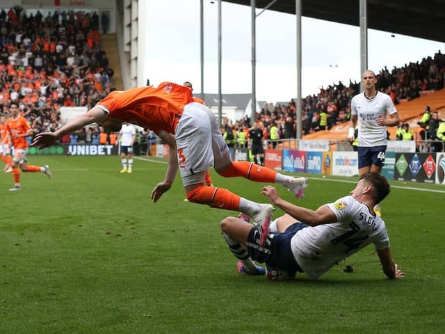 James Husband was one of three players to go off injured on Saturday