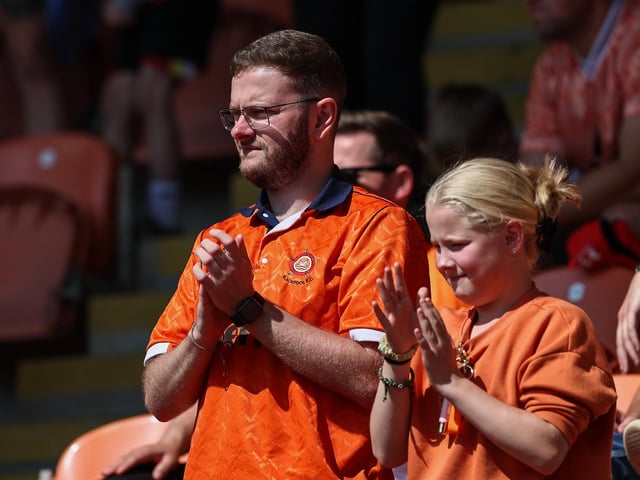 Seasiders supporters showed their support in the sun for Richard Keogh's side.