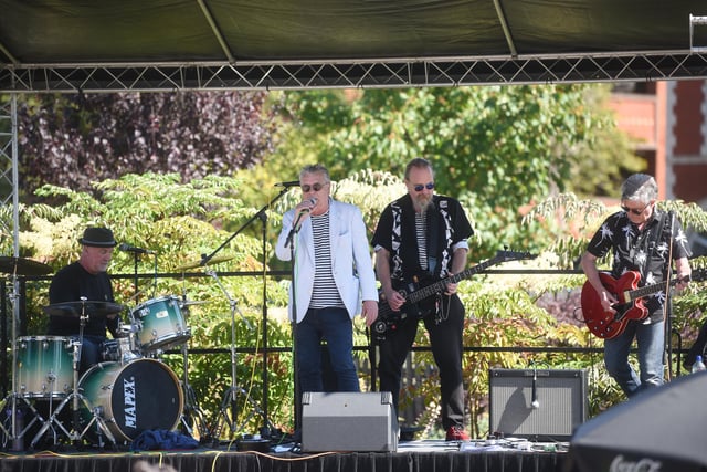 Sweet Knuckle entertain the crowds at St Annes Music Festival