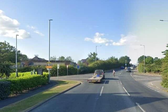 Traffic was building following a crash on the A6 near Bellflower pub in Garstang (Credit: Google)