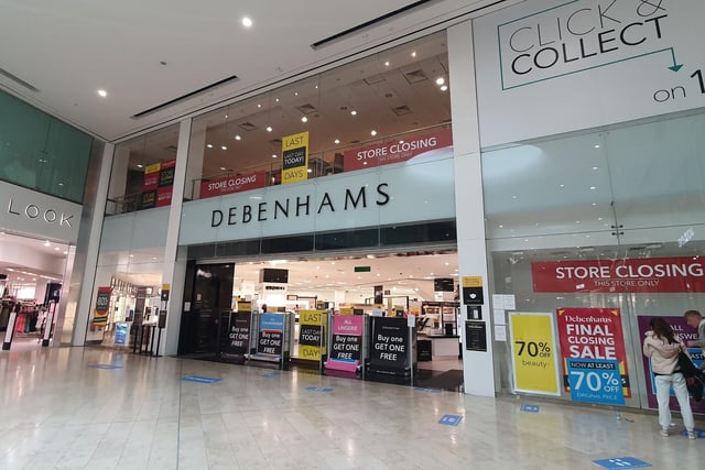 The Houndshill flagship store Debenhams closed last year