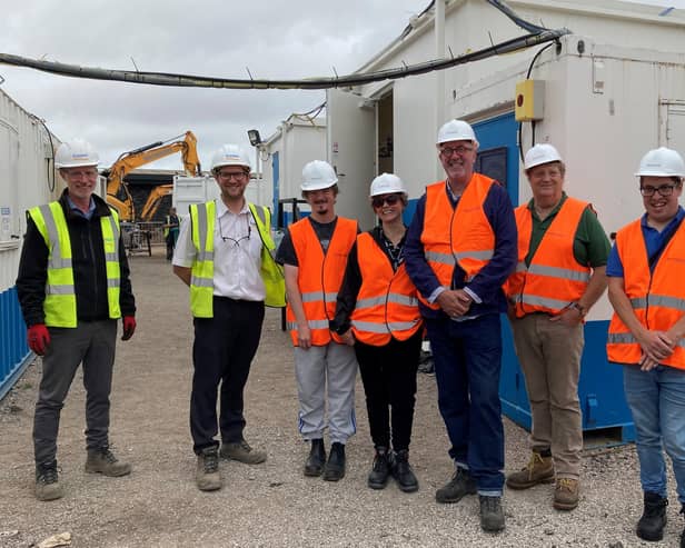 Simon Brown Conlon, James Dyer Conlon, Nicholas Tipton BCIL volunteer, Aimi O’Donnell Blackpool Council, Neil Froggett, New Langdale Service Co-ordinator, Iain Fraser New Langdale Projects Team, Steven Hopkins BCIL volunteer