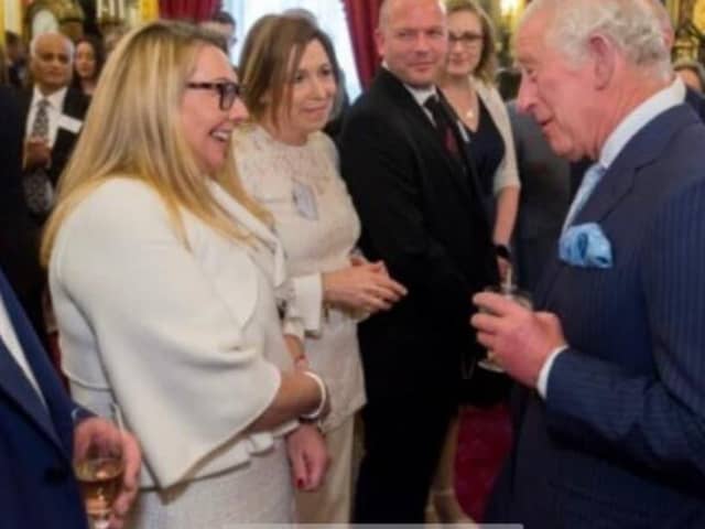 Fleetwood pharmacist Aisling O'Brien meeting Prince Charles