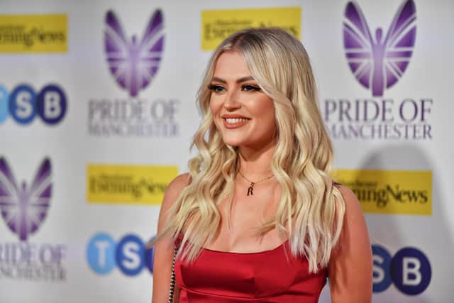 Lucy Fallon attends the MEN Pride of Manchester Awards 2022. (Photo by Anthony Devlin/Getty Images)