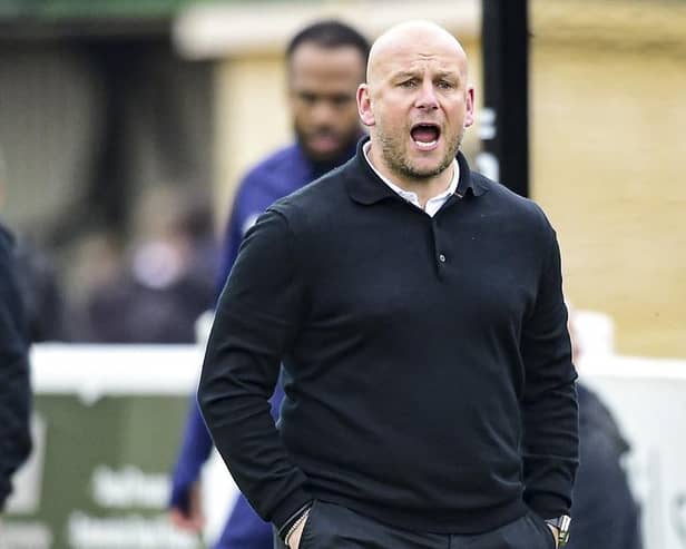 AFC Fylde manager Adam Murray Picture: Steve McLellan