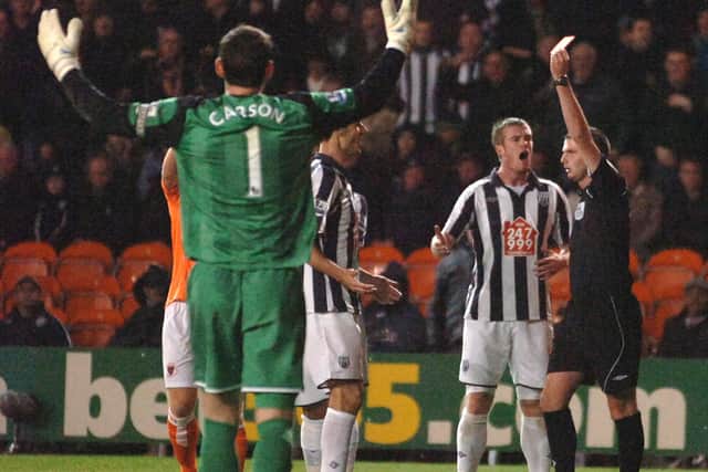 Chris Brunt was one of two Baggies' players to be sent off