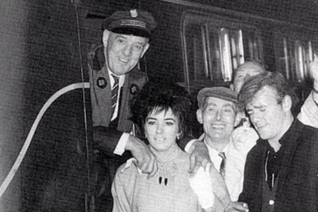 Driver Tommy Eastham of Blackpool was greeted by friends when he brought the last arrival into Blackpool Central Station, the 10.58pm from Manchester Victoria, on Sunday 1 November 1964. It was the last ever train to Central Station
