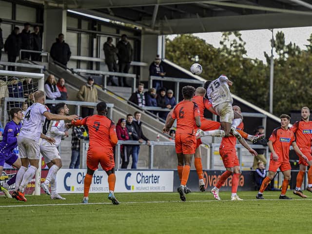 Sam Graham (number 15) has extended his stay with AFC Fylde  Picture: Steve McLellan