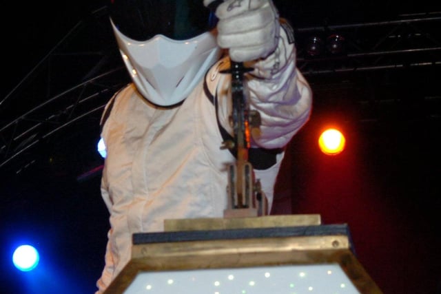 Top Gear's The Stig throws the switch in 2008