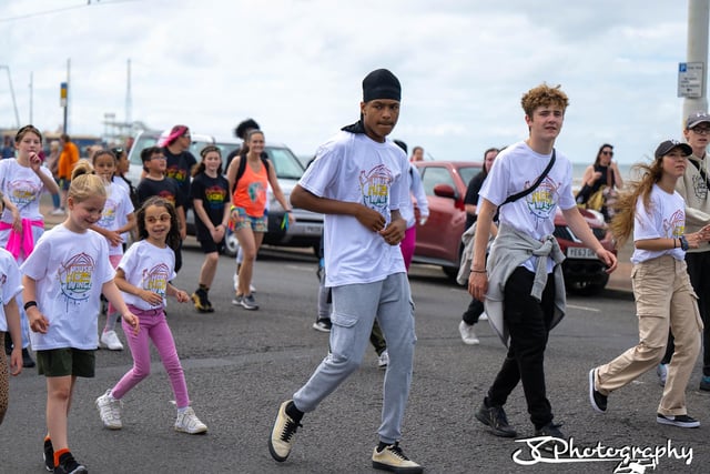 Children from the Blackpool-based House of Wingz dance company