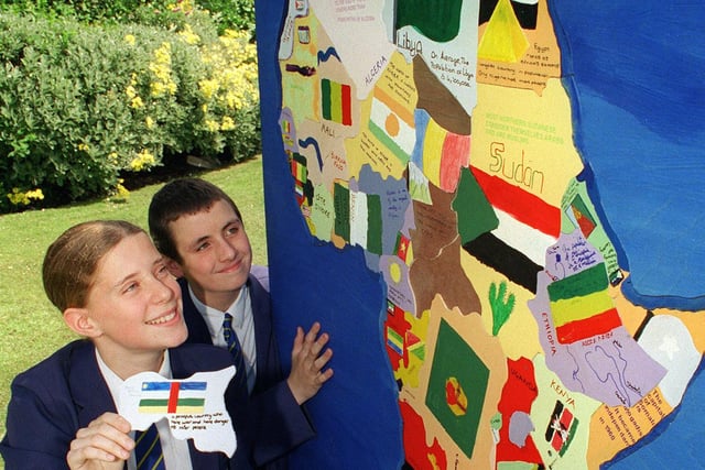 Size of Africa Day - Mark Calow and Marie Salvatore put the last piece in the giant jigsaw of Africa