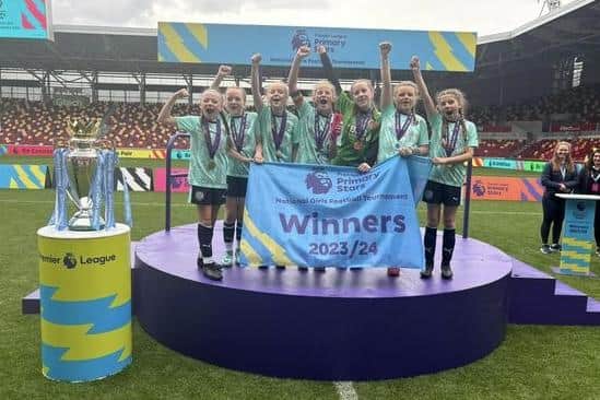 St Wulstan's and St Edmund's Catholic Academy won the PLPS Under-11 girls' tournament at Brentford FC