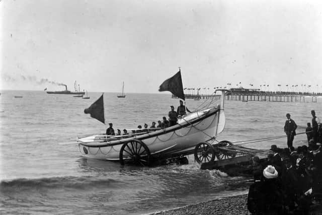 The St Annes lifeboat Laura Janet and the crew which perished in the Mexico disaster of 1886.