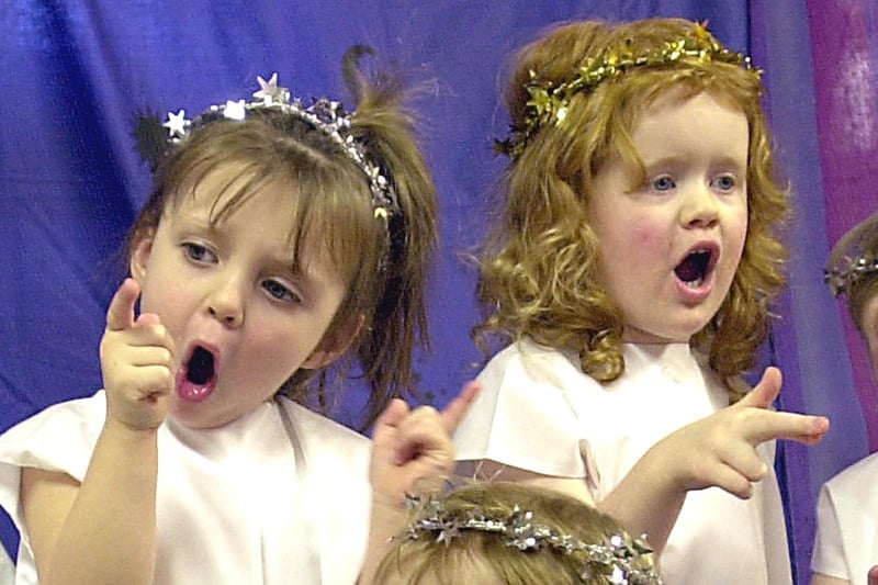 Ashcroft Day Nursery, 2002. The children are adorably singing Twinkle Twinkle Little Star