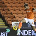 Jordan Lawrence-Gabriel was out for six months with a knee injury. The Blackpool star continued his recovery with an hour against Sunderland's under-21's. (Photographer Lee Parker / CameraSport)