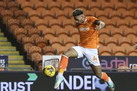 Jordan Lawrence-Gabriel was out for six months with a knee injury. The Blackpool star continued his recovery with an hour against Sunderland's under-21's. (Photographer Lee Parker / CameraSport)