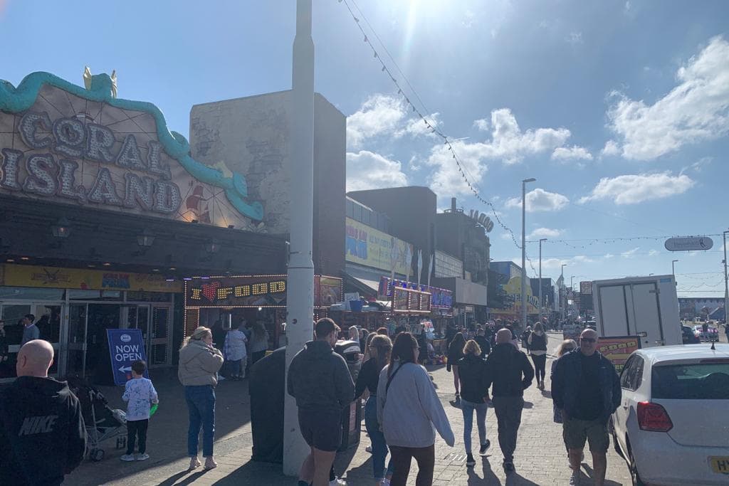 Blackpool Spring These were the scenes on Blackpool's Prom and beaches on the first day ...