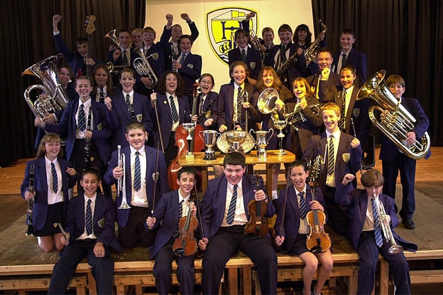 Hodgson High School pupils who won awards at the  Fleetwood Arts Festival in 2000