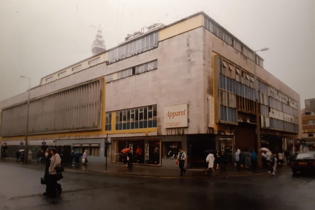 The junction of Corporation Street and Birley Street which housed Apparel and British Home Stores