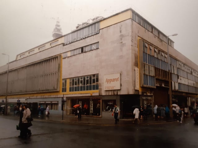 The junction of Corporation Street and Birley Street which housed Apparel and British Home Stores