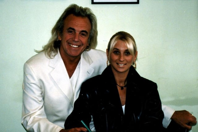 Peter Stringfellow pictured with Blackpool nightclub entrepreneur Michelle Nordwind
