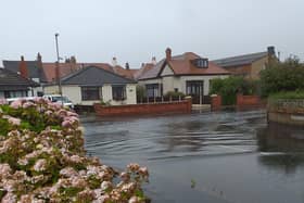 Flooding in North Square, Cleveleys