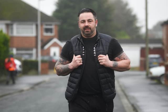 Ben Gayton is training every day as he prepares to walk almost 50 miles from Blackpool Vic to Manchester to raise funds for a mum with cancer.